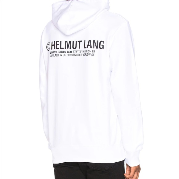 Helmut Lang Taxi Project Paris Hoodie White L XL - Picture 8 of 13